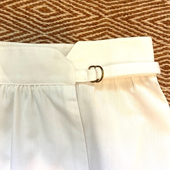 Vintage | White A-Line Wrap Skirt - Picture 11 of 11